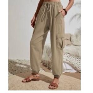SHEIN Khaki Cargo Joggers